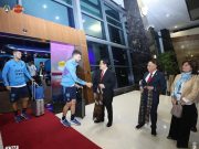 Ketum PSSI Sambut Kedatangan Timnas Argentina Di Bandara Soekarno Hatta