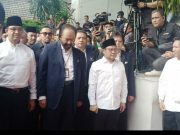 Jadi yang Pertama Mendaftar, Pasangan Anies Muhaimin Tiba di Kantor KPU