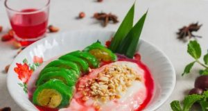 Resep es pisang ijo