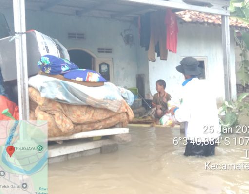Banjir Sungai Citarum Rendam Ratusan Rumah di Telukbuyung, 2.584 Warga Terdampak